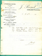 63 Chamalieres J Renel Manchons Frotteurs, Moteurs Gazogènes, Cuirs Et Courroies Chromés 26 Novembre 1906 - Elektrizität & Gas