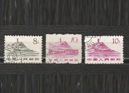Chine - Lot 5 Timbres - Année 1961 - Mi 632 - Mi 633 Et Nature Forêt Et Fleur Année 1958 Mi 418 Mi 412 - Used Stamps