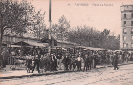 Asnieres Sur Seine - Place Du Marché  -  CPA°J - Asnieres Sur Seine