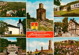 73936138 Falkenstein_Taunus Fliegeraufnahme Kirche Burg Falkenstein Fachwerhaus  - Koenigstein