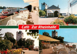 73936137 Eltville_Rhein Anlegestelle Kurfuerstliche Burg Cafe Zur Rheingauhalle  - Eltville