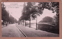 Asnieres Sur Seine - Promenade Au Bord De Seine - Pont De Clichy   -  CPA°J - Asnieres Sur Seine