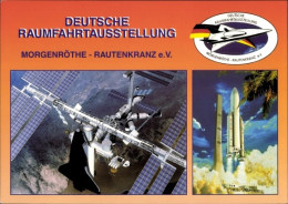 CPA Morgenröthe Rautenkranz, Deutsche Raumfahrtausstellung, Internationale Raumstation, Ariane 5 - Sonstige & Ohne Zuordnung