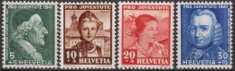 1941 Schweiz Pro Juventute ** Mi:CH 399-402 Yt:CH 371-374, Zum:CH J97-J100, Lavater+Jeanrichards+Trachtenfrauen - Neufs