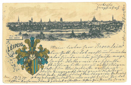 GER 36 - 16983 LEIPZIG, Litho, Germany - Old Postcard - Used - 1900 - Leipzig