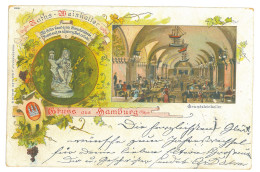 GER 36 - 16928 HAMBURG, Litho, Germany - Old Postcard - Used - 1898 - Harburg