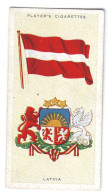 FL 19 - 27-a LATVIA National Flag & Emblem, Imperial Tabacco - 67/36 Mm - Objetos Publicitarios