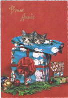 2 Chats  - Cats  - Katzen -  Kleine Kerstpoesjes In Cadeau - Chats