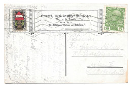 Ostmark Poster Stamp Cinderella Roller Cancel On Franz Josef Sc# 113 Bund Deutscher Osterreicher Postcard - Sonstige & Ohne Zuordnung