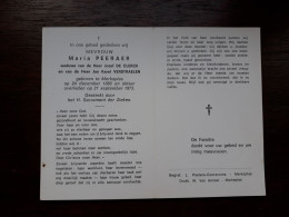 Maria Peeraer ° Merksplas 1885 + Merksplas 1973 X Jozef De Clerck En Jan Karel Verstraelen - Obituary Notices