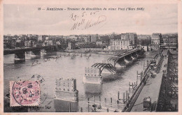 Asnieres Sur Seine -   Travaux De Demilition Du Vieux Pont - Mars 1908  - CPA°J - Asnieres Sur Seine