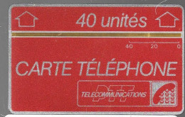 CARTE²°-HOLOGRAPHIQUE-40U-A 17a-ROUGE Bande Jaune 1.5m/m-N° Endroit -Série F6724224-Non Utilisé-TBE-RARE - Telefoonkaarten Met Hologrammen