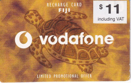 TARJETA DE FIJI DE $11 DE VODAFONE DE UNA TORTUGA (TURTLE) - Fidji