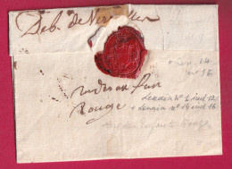 DEBOURSE MANUSCRIT VERSAILLES SEINE ET OISE 1782 LN°14 INDICE 16 DEPART MARQUE MANUSCRIT DE LE TOUR DU PIN ISERE LETTRE - 1701-1800: Vorläufer XVIII