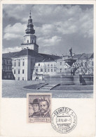 Carte Maximum Tchécoslovaquie 1948 Place De Kromeriz - FDC