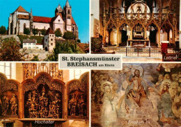 73934924 Breisach_Rhein St Stephansmuenster Mit Lettner Hochaltar Und Fresken - Breisach