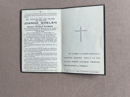 GOELEN Joanna °KEERBERGEN 1866 +KEERBERGEN 1956 - GOOSSENS - VERMEYLEN - VAN DEN BOSCH - VERBEECK - Avvisi Di Necrologio