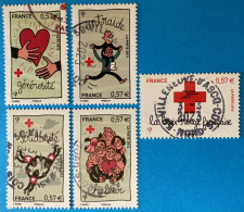 France 2012  : Au Profit De La Croix-Rouge. Solidarité N° 4699 à 4703 Oblitéré - Used Stamps