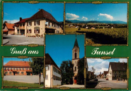 73934845 Tunsel_Bad_Krozingen Edeka Laden Panorama Gasthaus Kirche Hauptstrasse - Bad Krozingen