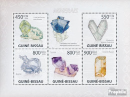 Guinea-Bissau 4396-4400 Kleinbogen (kompl. Ausgabe) Postfrisch 2009 Mineralien - Guinée-Bissau