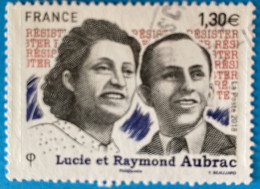 France 2018 : Lucie Et Raymond Aubrac, Résistants N° 5219 Oblitéré - 2010-.. Matasellados