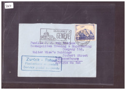 CACHET RETOUR: SERVICE POSTAL SUSPENDU POUR L'AFRIQUE DU SUD - Postmark Collection