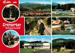 73934766 Kirchzarten Panorama Schwimmbad Hoellental Camping Kurhaus Kirche Brunn - Kirchzarten