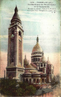 *CPA - 75 - PARIS - La Basilique Du Sacré Coeur Et Le Campanile - Colorisée - Sacré Coeur