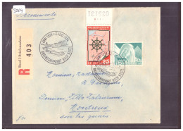 RECOMMANDE - RHEINSCHIFFAHRT NACH BASEL 1954 - Cartas & Documentos