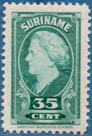 Suriname, 1945 ƒ 0.35  Queen Wilhelmina MNH - Surinam ... - 1975