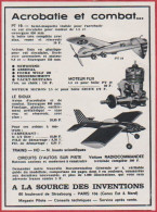 Avion Radiocommandé. A La Source Des Inventions. Jouet. 1969. - Advertising