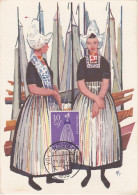 Carte Maximum Pays-Bas 1958 Costume Traditionnel - Maximumkarten (MC)