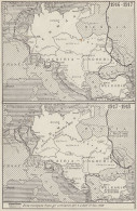 Impero Austro-Ungarico - Carta Geografica D'epoca - 1936 Vintage Map - Carte Geographique