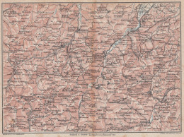 San Marino E Dintorni - Carta Geografica D'epoca - 1924 Vintage Map - Geographische Kaarten