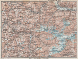 Italia - Stelvio - Carta Geografica D'epoca - 1923 Vintage Map - Geographical Maps