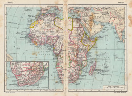 C2913 Africa - Carta Geografica D'epoca - 1936 Vintage Map - Cartes Géographiques