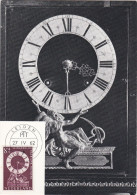 Carte Maximum Pays-Bas 1962 Horloge - Cartoline Maximum