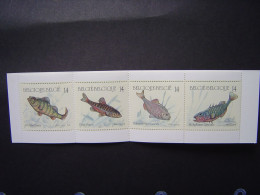 België 1990 Vissen 4x Strook Boekje Postfris - Nuovi