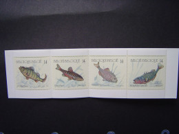 België 1990 Vissen 4x Strook Boekje Postfris - Nuevos