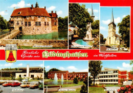 73934272 Luedinghausen Wasserburg Vischering Christophorus Brunnen St Felicitas  - Luedinghausen