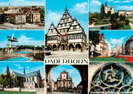 73934245 Paderborn Stadtansicht Freibad Hoher Dom Rathaus Marktkirche Paderanlag - Paderborn