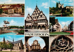 73934164 Paderborn Stadtansicht Freibad Hoher Dom Rathaus Marktkirche Paderanlag - Paderborn