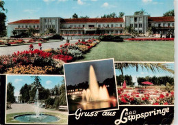 73934161 Lippspringe_Bad_NRW Kurhaus Hotel Brunnen Fontaene Park Terrasse - Bad Lippspringe