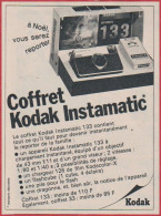 Coffret Kodak Instamatic. Appareil Photo. Photographie. A Noël Vous Serez Reporter. 1969. - Werbung