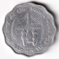 INDIA COIN LOT 91, 10 PAISE 1976, FOOD & WORK FOR ALL, FAO, BOMBAY MINT, XF - Inde