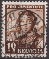 1942 Schweiz Pro Juventute ° Mi:CH 413 Yt:CH 381, Zum:CH J102,  Appenzellerin, Trachtenfrau - Used Stamps