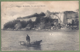 CPA - GIRONDE - BLAYE - LA CITADELLE, VUE PRISE DE LA GIRONDE - Petite Animation, Barque - Blaye