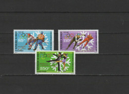 Niger 1988 Olympic Games Calgary Set Of 3 With Winners Overprint In Gold MNH - Winter 1988: Calgary