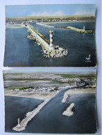 CP 11 Aude  PORT LA NOUVELLE - Lot De 2 Cartes Postales -  La Jetée Le Phare Le Canal Vers 1960 - Port La Nouvelle