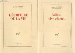 Lot De 2 Livres : Adieu, Vive Clarté... + L'écriture Ou La Vie - Semprun Jorge - 0 - Andere & Zonder Classificatie